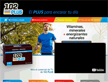 Tablet Screenshot of 102plus.com.ar